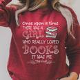 Once Upon A Time There Was A Girl Who Really Loved Books Raglan Sleeve Sweatshirt Heather Dust Once Upon A Time There Was A Girl Who Really Loved Books Raglan Sleeve Sweatshirt Heather Dust