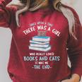 Once Upon a Timee There Was a Girl Who Loved Catts And Books Raglan Sleeve Sweatshirt Heather Dust Once Upon a Timee There Was a Girl Who Loved Catts And Books Raglan Sleeve Sweatshirt Heather Dust