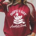 Oops I Got Another Book Goose Goose Reader Raglan Sleeve Sweatshirt Heather Dust