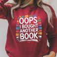 Oops I Bought Another Book Library Reader Bibliophile Raglan Sleeve Sweatshirt Heather Dust