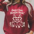Oops I Got Bought Book Raccoon Reading Bibliophile Raglan Sleeve Sweatshirt Heather Dust Oops I Got Bought Book Raccoon Reading Bibliophile Raglan Sleeve Sweatshirt Heather Dust