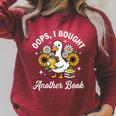 Oops I Bought Another Book Raglan Sleeve Sweatshirt Heather Dust