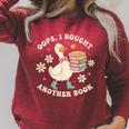 Oops I Bought Another Book Shirt Goose Reader Raglan Sleeve Sweatshirt Heather Dust