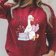 Oops I Bought Another Book Silly Goose Raglan Sleeve Sweatshirt Heather Dust Oops I Bought Another Book Silly Goose Raglan Sleeve Sweatshirt Heather Dust
