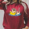 Otter Reading Bookaholics Sea Otter And Book Lover Raglan Sleeve Sweatshirt Heather Dust Otter Reading Bookaholics Sea Otter And Book Lover Raglan Sleeve Sweatshirt Heather Dust