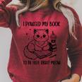 You Pawsed Here Cat Books Coffee I Paused My Book To Be Here Raglan Sleeve Sweatshirt Heather Dust