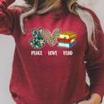 Peace Love Read Book Lover Reading Bookworm Reader Raglan Sleeve Sweatshirt Heather Dust Peace Love Read Book Lover Reading Bookworm Reader Raglan Sleeve Sweatshirt Heather Dust