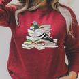 Pigeon Birds And Books Reading Bird Watching Bookworm Raglan Sleeve Sweatshirt Heather Dust