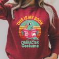 Pigeon Book Character Costume For Reading Day Raglan Sleeve Sweatshirt Heather Dust