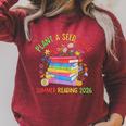 Plant A Seed Read Summer Reading 2026 Librarian Books Floral Raglan Sleeve Sweatshirt Heather Dust Plant A Seed Read Summer Reading 2026 Librarian Books Floral Raglan Sleeve Sweatshirt Heather Dust