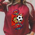 Pow Goal Comic Book Pop Art Brick Wall Smash Soccer Raglan Sleeve Sweatshirt Heather Dust Pow Goal Comic Book Pop Art Brick Wall Smash Soccer Raglan Sleeve Sweatshirt Heather Dust
