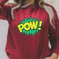 POW Vintage Superhero Comic Book Sound Effect Tshirt Raglan Sleeve Sweatshirt Heather Dust POW Vintage Superhero Comic Book Sound Effect Tshirt Raglan Sleeve Sweatshirt Heather Dust
