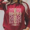 Psalm 23 The Book Of Psalms 23 Raglan Sleeve Sweatshirt Heather Dust