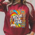 Psychedelic Book Fair For Avid Readers Bookaholic Librarian Raglan Sleeve Sweatshirt Heather Dust Psychedelic Book Fair For Avid Readers Bookaholic Librarian Raglan Sleeve Sweatshirt Heather Dust
