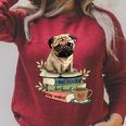 Pug Dog Reading Book Coffee Read Books Be Kind Stay Weird Raglan Sleeve Sweatshirt Heather Dust Pug Dog Reading Book Coffee Read Books Be Kind Stay Weird Raglan Sleeve Sweatshirt Heather Dust