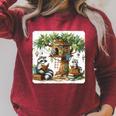 Raccoon Family Reading Around Treetop Home Books Adventure Raglan Sleeve Sweatshirt Heather Dust Raccoon Family Reading Around Treetop Home Books Adventure Raglan Sleeve Sweatshirt Heather Dust