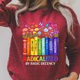 Radicalized By Basic Decency Books Rainbow LGBT Floral Women Raglan Sleeve Sweatshirt Heather Dust Radicalized By Basic Decency Books Rainbow LGBT Floral Women Raglan Sleeve Sweatshirt Heather Dust