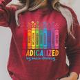 Radicalized By Basic Decency Rainbow Books LGBTQ Equality Raglan Sleeve Sweatshirt Heather Dust Radicalized By Basic Decency Rainbow Books LGBTQ Equality Raglan Sleeve Sweatshirt Heather Dust