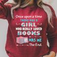 There Was A Girl Who Loved Books Book Lover Daughter Girls Raglan Sleeve Sweatshirt Heather Dust