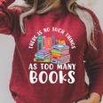 There Is No Such Things As Too Many Books Book Reading Raglan Sleeve Sweatshirt Heather Dust There Is No Such Things As Too Many Books Book Reading Raglan Sleeve Sweatshirt Heather Dust