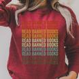 Read Banned Books Book Lover Reader Rainbow Banned Books Raglan Sleeve Sweatshirt Heather Dust