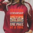 Read Banned Books Defying Censorship Banned Books Raglan Sleeve Sweatshirt Heather Dust
