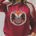 I Read Banned Books Sly Fox Reading Books Raglan Sleeve Sweatshirt Heather Dust