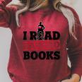 I Read Banned Books Banned Books Week Reading Men Raglan Sleeve Sweatshirt Heather Dust