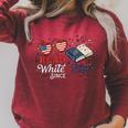 Read Blue Since 1776 Patriotic Book Lovers 4th Of July Raglan Sleeve Sweatshirt Heather Dust