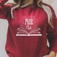 Read A Book Not A Raglan Sleeve Sweatshirt Heather Dust