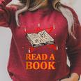 Read a Book Pentagram Satan Occult Goth Satanic Raglan Sleeve Sweatshirt Heather Dust Read a Book Pentagram Satan Occult Goth Satanic Raglan Sleeve Sweatshirt Heather Dust