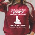 I Read Books & Pet My Cat Books & Cats Raglan Sleeve Sweatshirt Heather Dust I Read Books & Pet My Cat Books & Cats Raglan Sleeve Sweatshirt Heather Dust