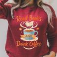 Read Books And Drink Coffee Cozy Book Lover Raglan Sleeve Sweatshirt Heather Dust Read Books And Drink Coffee Cozy Book Lover Raglan Sleeve Sweatshirt Heather Dust