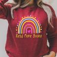 Read More Books English Teacher Rainbow Raglan Sleeve Sweatshirt Heather Dust