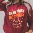 Read More Books Halloween Cute Ghost Boo Librarian Teacher For Men Women Kids Raglan Sleeve Sweatshirt Heather Dust