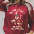 Read Books Be Kind Stay Weird Cat Coffee Lover Reading Raglan Sleeve Sweatshirt Heather Dust Read Books Be Kind Stay Weird Cat Coffee Lover Reading Raglan Sleeve Sweatshirt Heather Dust