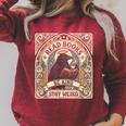 Read Books Be Kind Stay Weird Raven Tarot Reading Coffee Raglan Sleeve Sweatshirt Heather Dust Read Books Be Kind Stay Weird Raven Tarot Reading Coffee Raglan Sleeve Sweatshirt Heather Dust