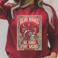 Read Books Be Kind Stay Weird Tarot Reaper Coffee Reading Raglan Sleeve Sweatshirt Heather Dust Read Books Be Kind Stay Weird Tarot Reaper Coffee Reading Raglan Sleeve Sweatshirt Heather Dust