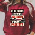 Read Books Lift Weights Fight Fascists Activist Raglan Sleeve Sweatshirt Heather Dust Read Books Lift Weights Fight Fascists Activist Raglan Sleeve Sweatshirt Heather Dust