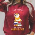 Read Books Pet Guinea Pigs Rodent Owner Lover Pet Raglan Sleeve Sweatshirt Heather Dust