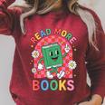 Read More Books Raglan Sleeve Sweatshirt Heather Dust Read More Books Raglan Sleeve Sweatshirt Heather Dust