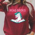 Read Books Reading Book Raglan Sleeve Sweatshirt Heather Dust