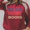 Read More Books Retro Font Book Lover Reading Quote Raglan Sleeve Sweatshirt Heather Dust Read More Books Retro Font Book Lover Reading Quote Raglan Sleeve Sweatshirt Heather Dust