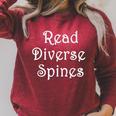 Read Diverse Books Motivational Inspirational Bookworm Love Raglan Sleeve Sweatshirt Heather Dust
