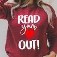 Read Your Heart Out Book Reading For Women & Men Raglan Sleeve Sweatshirt Heather Dust Read Your Heart Out Book Reading For Women & Men Raglan Sleeve Sweatshirt Heather Dust
