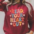 Read Your Heart Out Cute For Teacher Women Love Reading Book Raglan Sleeve Sweatshirt Heather Dust Read Your Heart Out Cute For Teacher Women Love Reading Book Raglan Sleeve Sweatshirt Heather Dust