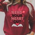 Read Your Heart Out Love Book Valentine Teacher Bookworm Raglan Sleeve Sweatshirt Heather Dust Read Your Heart Out Love Book Valentine Teacher Bookworm Raglan Sleeve Sweatshirt Heather Dust