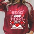 Read Your Heart Out Valentine Reading Book Lover Teacher Raglan Sleeve Sweatshirt Heather Dust Read Your Heart Out Valentine Reading Book Lover Teacher Raglan Sleeve Sweatshirt Heather Dust