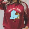 Read Mo Books Cute Bird Reading Kids Book Lover Raglan Sleeve Sweatshirt Heather Dust Read Mo Books Cute Bird Reading Kids Book Lover Raglan Sleeve Sweatshirt Heather Dust