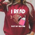 I Read Past My Bed Time Librarian Book Reading Anglerfish Raglan Sleeve Sweatshirt Heather Dust I Read Past My Bed Time Librarian Book Reading Anglerfish Raglan Sleeve Sweatshirt Heather Dust